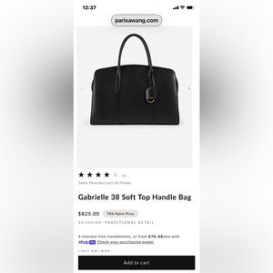 Parisa Wang Grabrielle 38 Leather Tote less than one month old Has